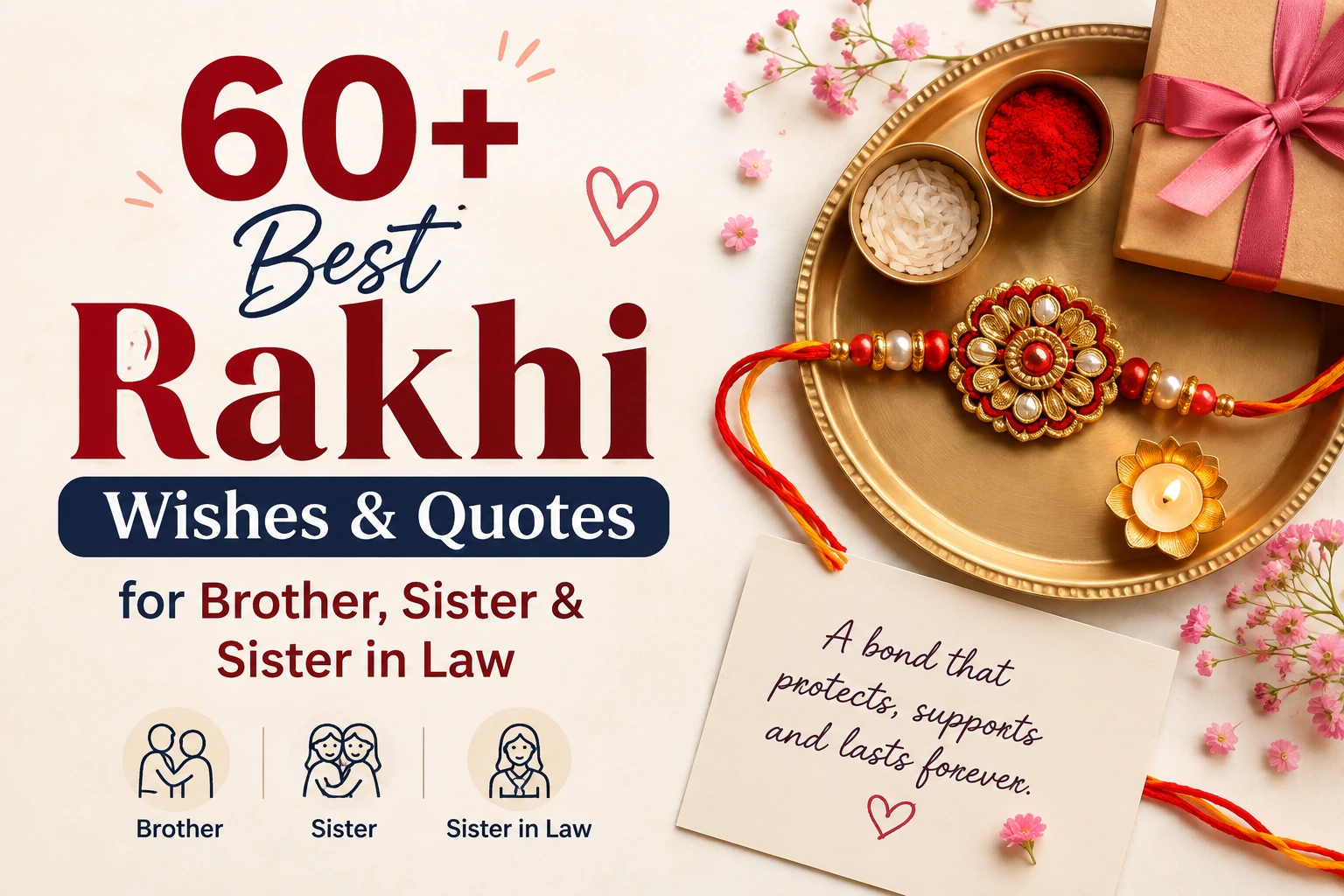 60+ Best Rakhi Wishes and Quotes for Brother, Sister and Sister in Law