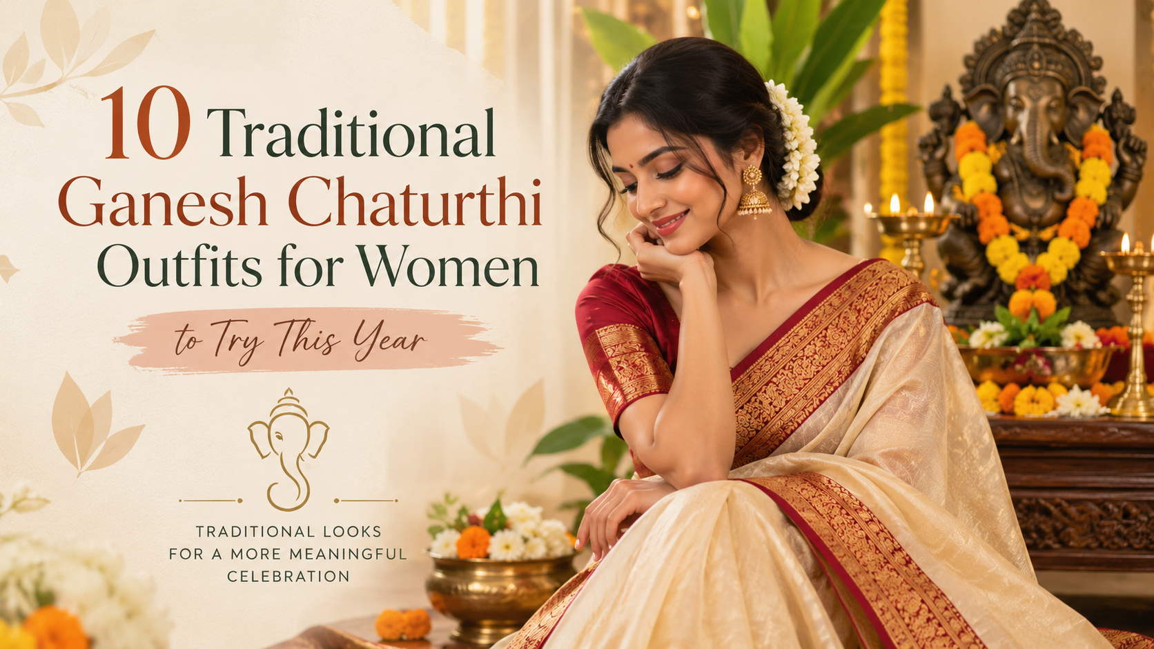 10 Traditional Ganesh Chaturthi Outfits for Women to Try This Year